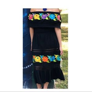 Dress - floral - Mexican Style